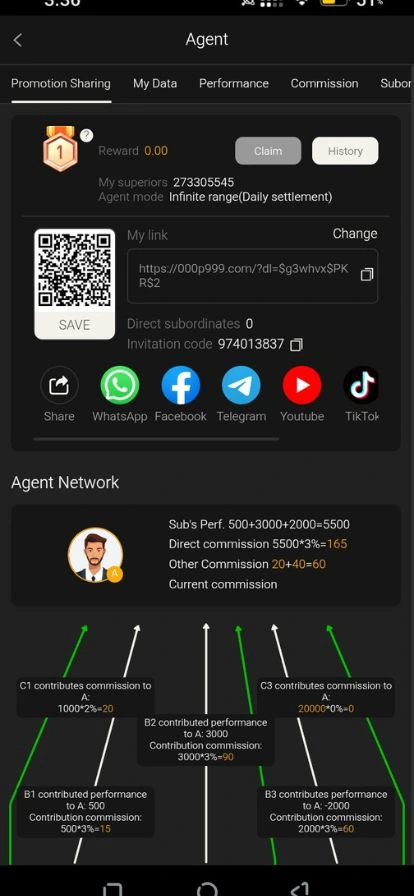 p999 refer and earn program