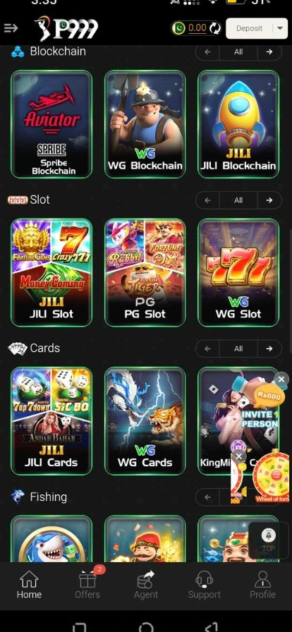 Slot Games in P999